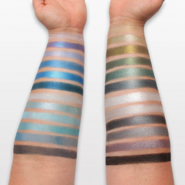 Palette maquillage yeux - Swatch ombres foncées - BYS maquillage