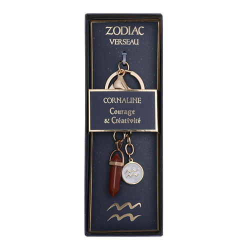 Porte clés signe astrologique - Verseau - Stella Green
