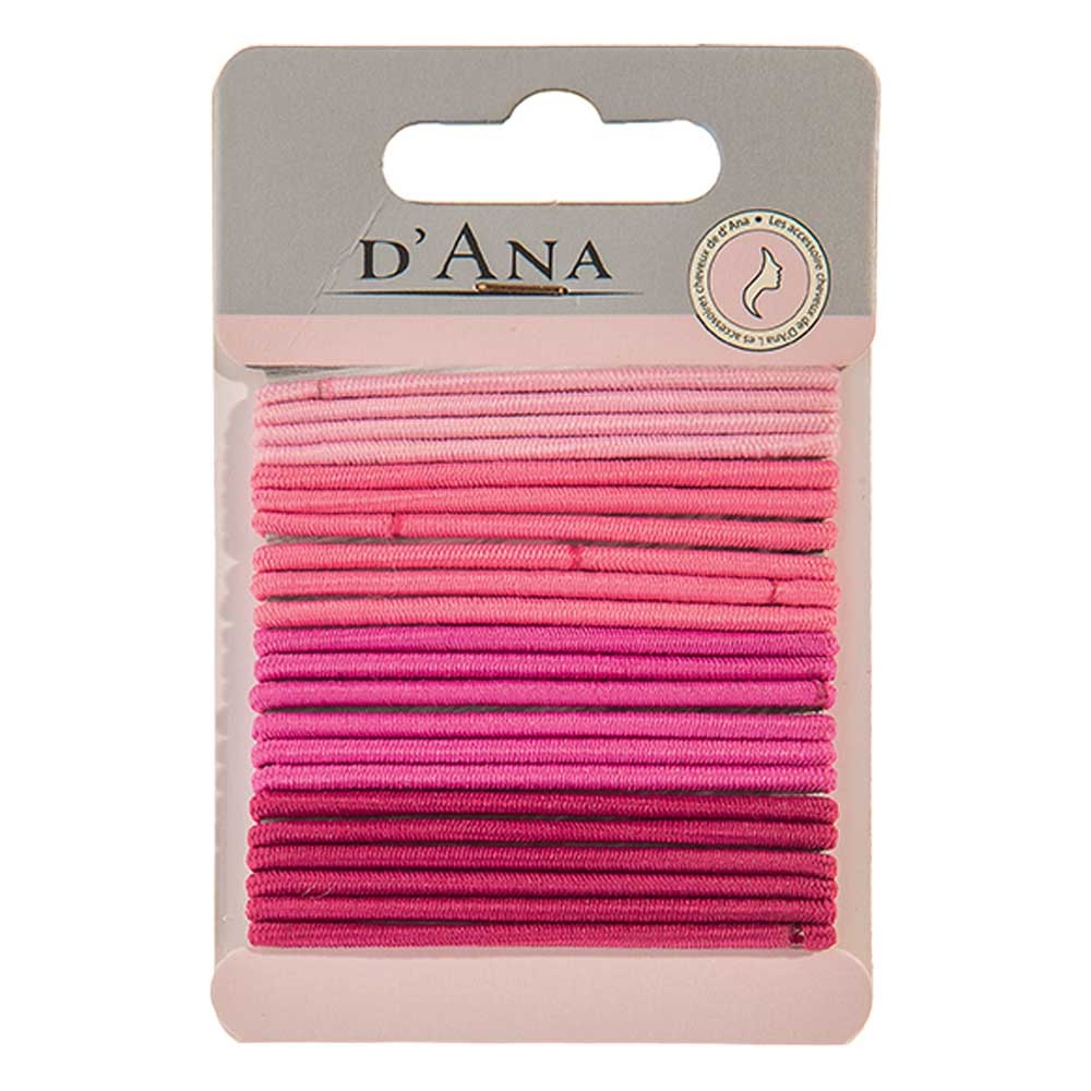Accessoires coiffure - Élastiques roses - D'ana
