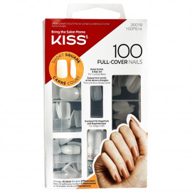 Kit 100 faux ongles carrés