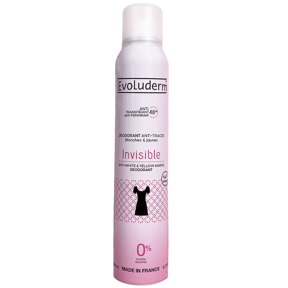Anti-transpirant 48 heures - 0% d'alcool - Evoluderm