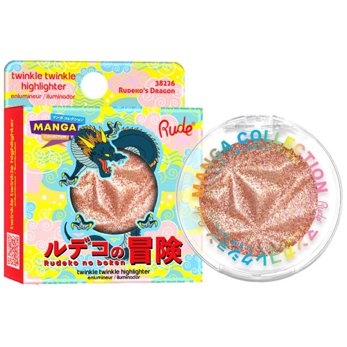 Enlumineur scintillant - Teinte rose dorée - Rude Cosmetics