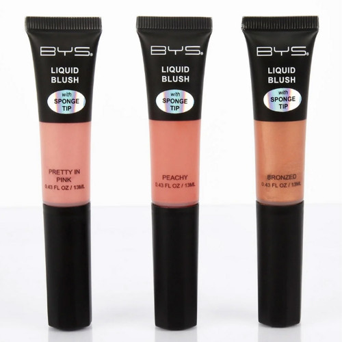 Gamme blush liquides - Embout en mousse pratique - BYS maquillage