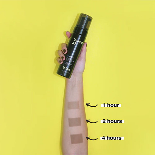 Swatch bronzage mousse autobronzante