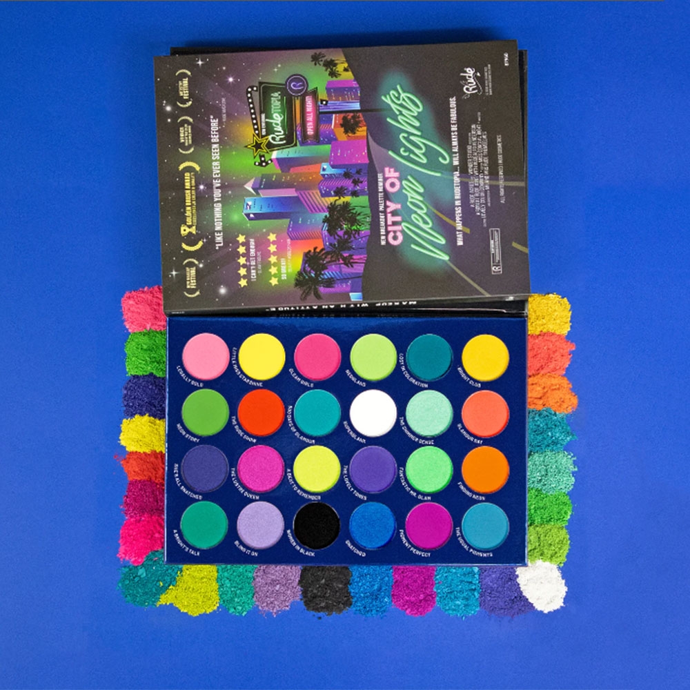 Grande palette - Teintes colorées - RUDE Cosmetics