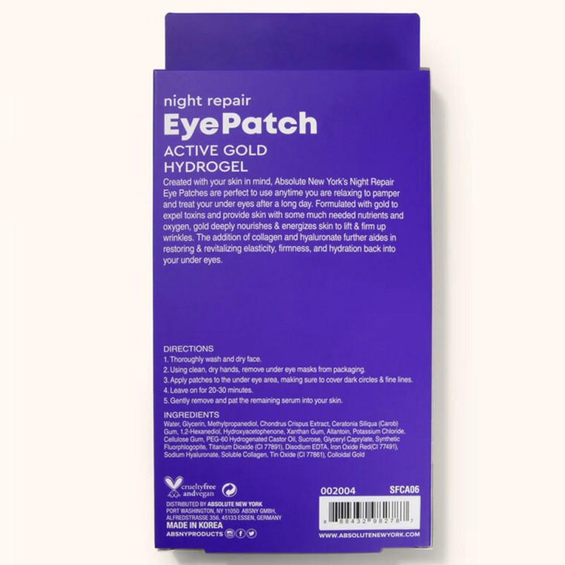 Soin contour des yeux - patchs en or - Absolute New York