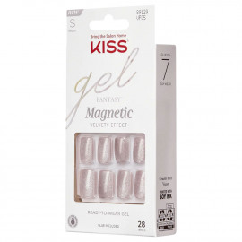 Faux ongles courts - Effet magnetique nude