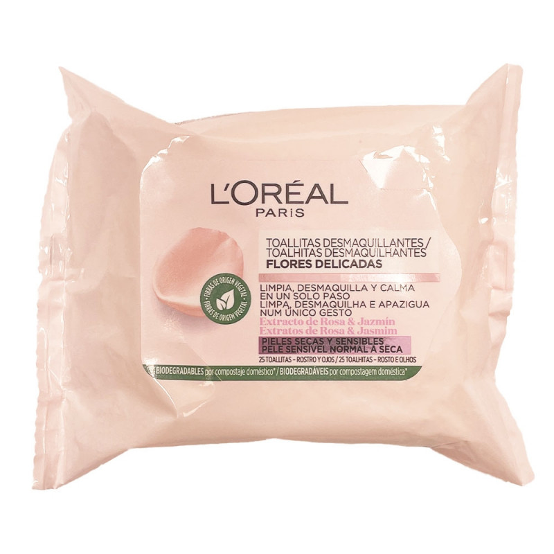 Lingettes démaquillantes biodégradables, L'Oréal