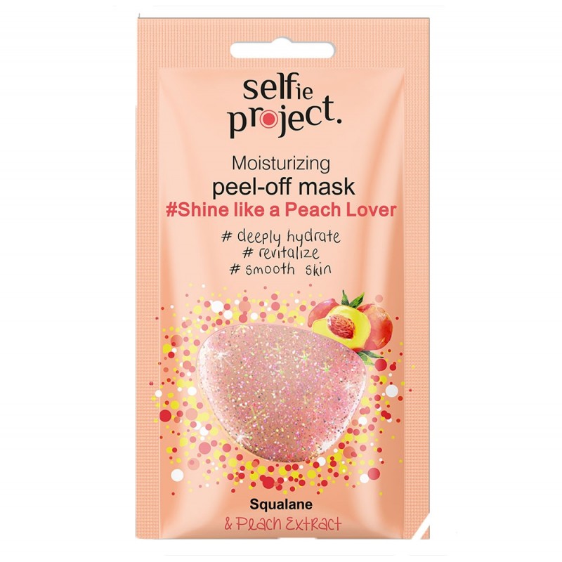 Masque peel-off à la pêche - Selfie Project - SAGA Cosmetics