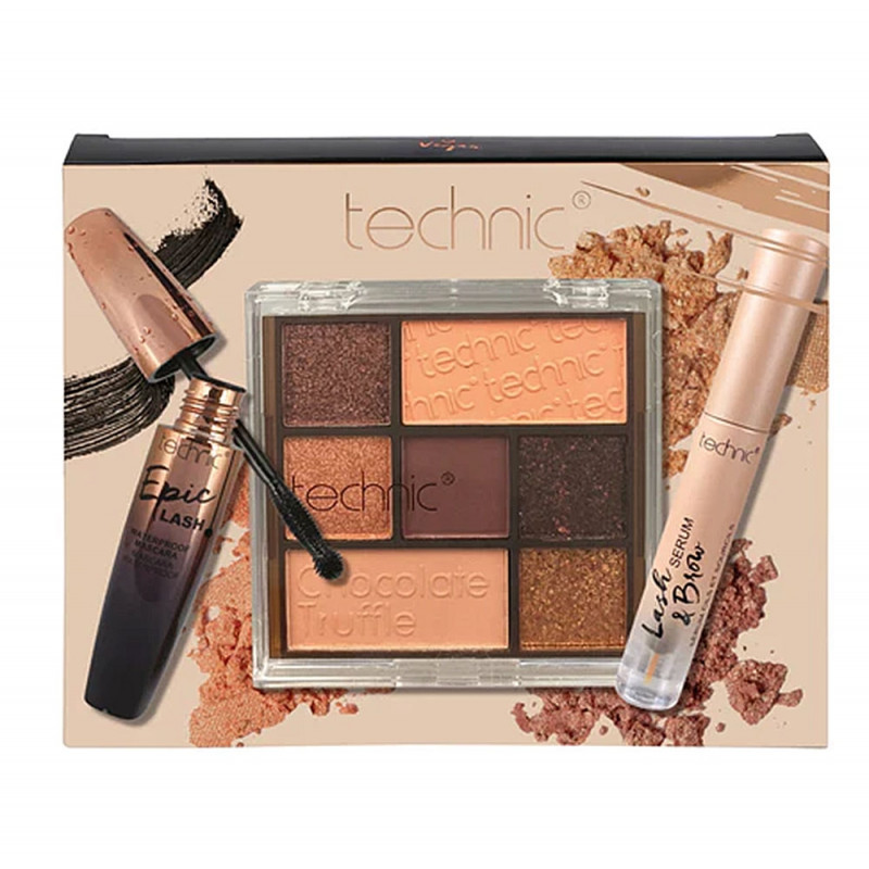 Coffret maquillage yeux Chocolate Truffle - Technic - SAGA Cosmetics