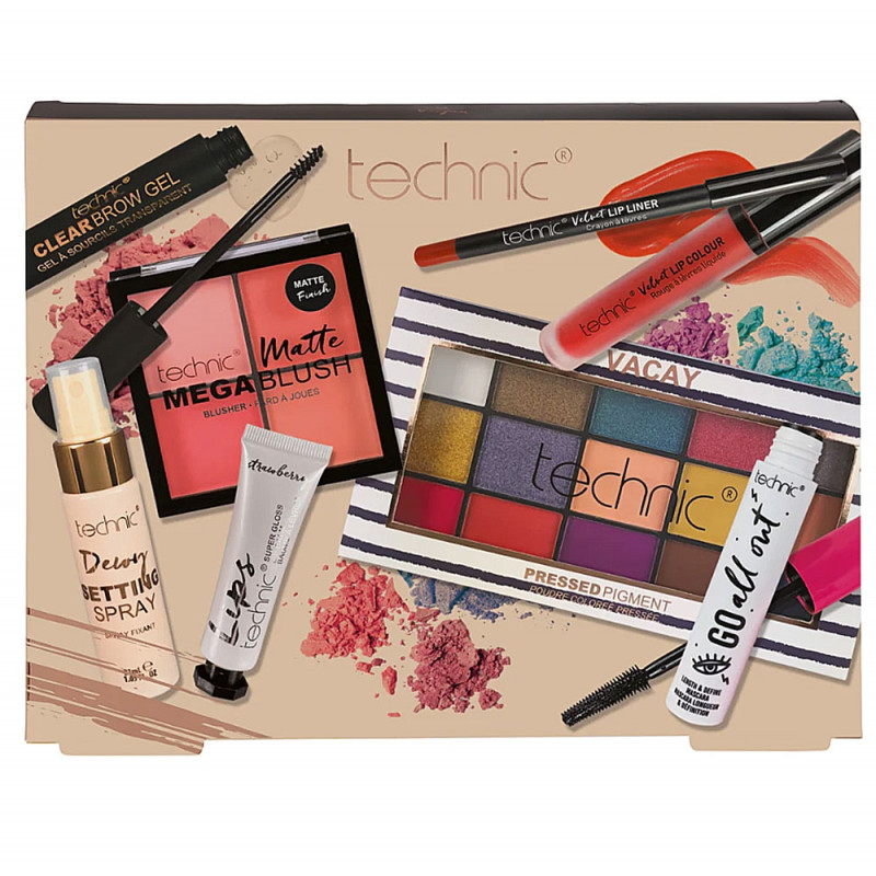 Mega-coffret maquillage 7 pièces - Technic - SAGA Cosmetics