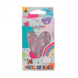 Faux-ongles rainbow love