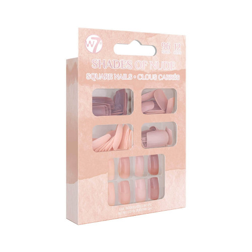 Kit faux ongles Shades of Nude | W7 | SAGA Cosmetics