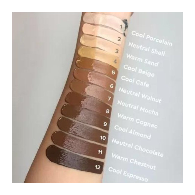 Swatch des teintes fond de teint Correcteur 2-en-1 - Cool Porcelain