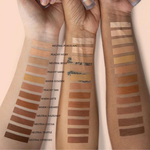 Swatch correcteurs de teint 3D Cover - Peachy Tan