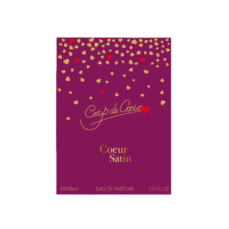 Eau de parfum Coup de coeur - Coeur satin - packaging Eau de parfum Coup de coeur - Coeur satin - packaging
