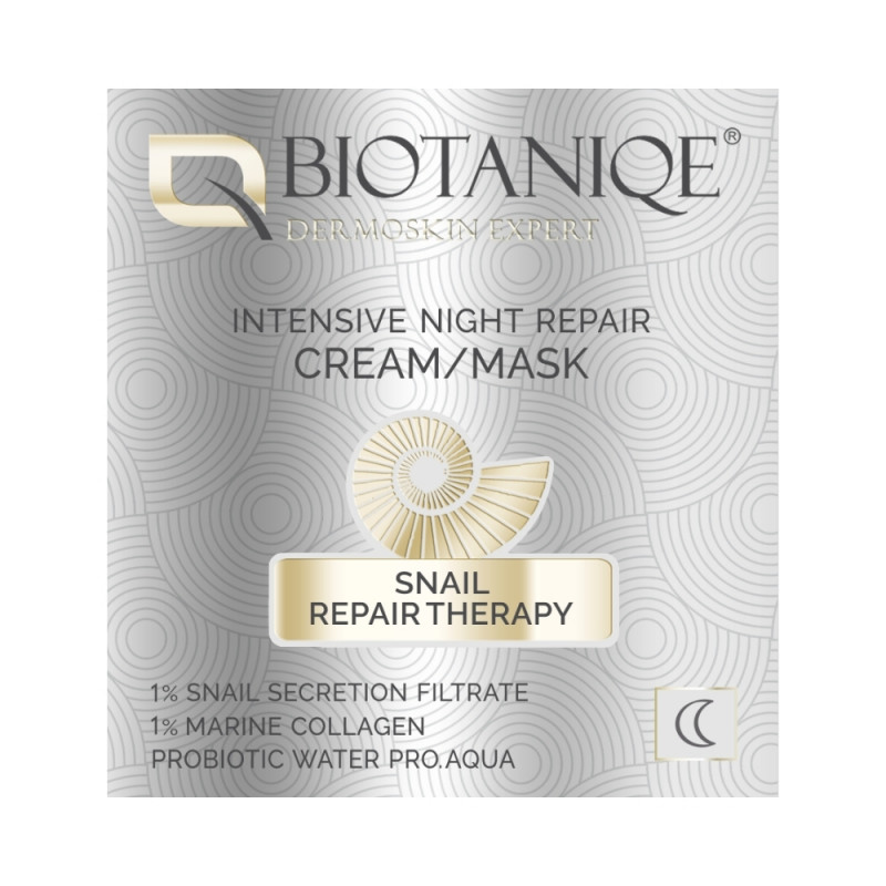 Packaging crème masque de nuit - Bave d'escargot & Collagène Packaging crème masque de nuit - Bave d'escargot & Collagène