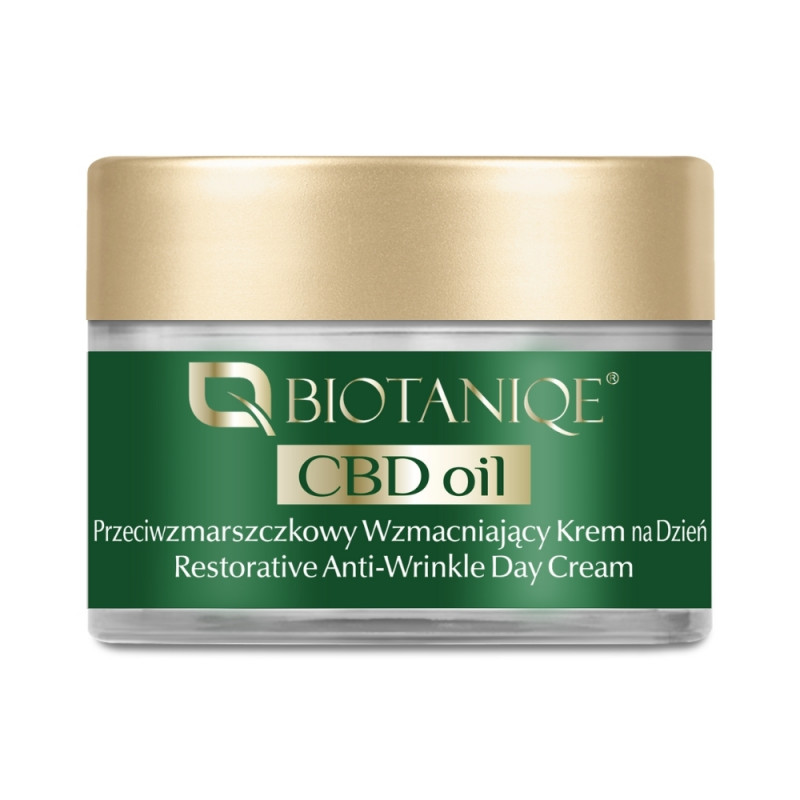 Crème de jour réparatrice anti-rides CBD oil Biotanique