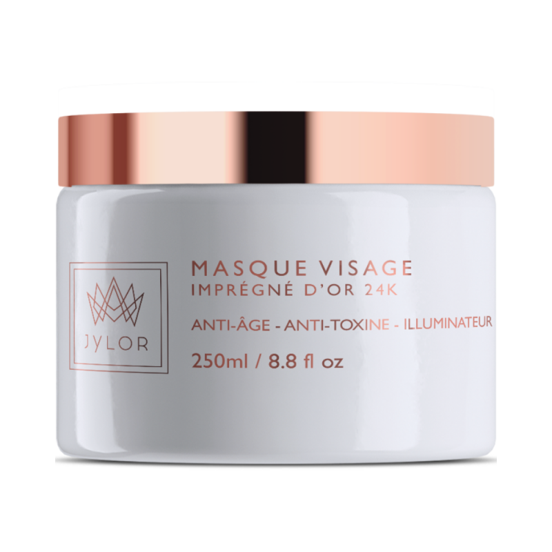 Masque visage imprégné d'or 24K