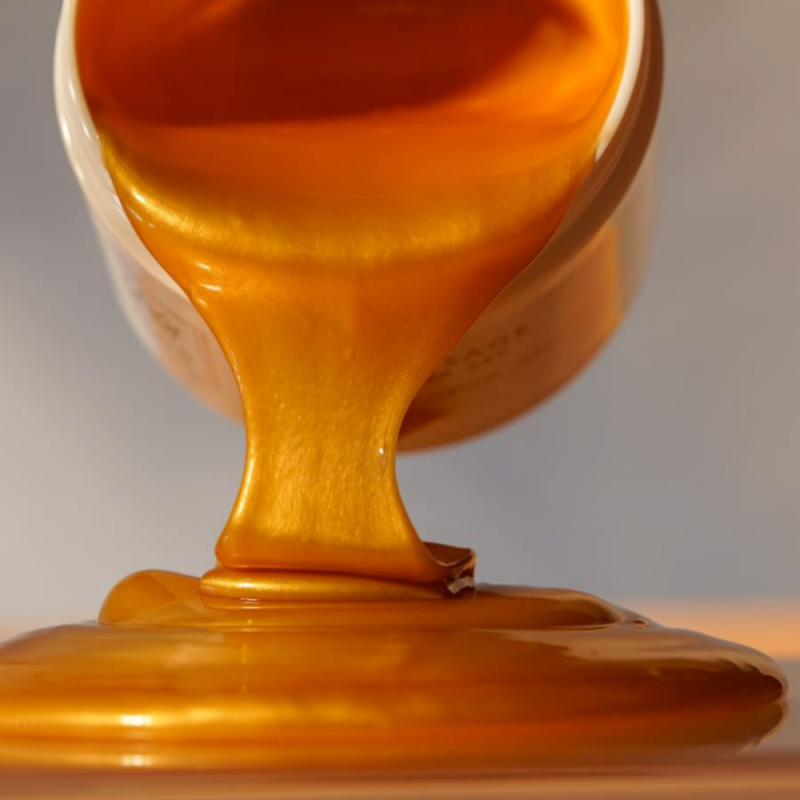 Masque visage imprégné d'or 24K texture dorée, Jylor Beauty