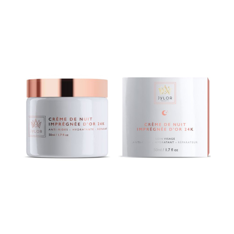 Packaging crème de nuit or 24K