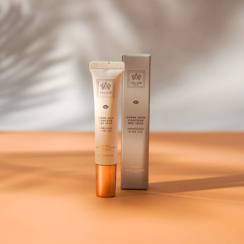 Photo ambiance crème contour des yeux or 24K