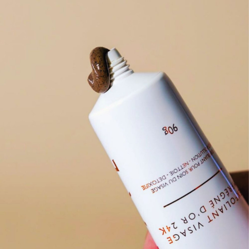 Ouverture exfoliant visage or 24K