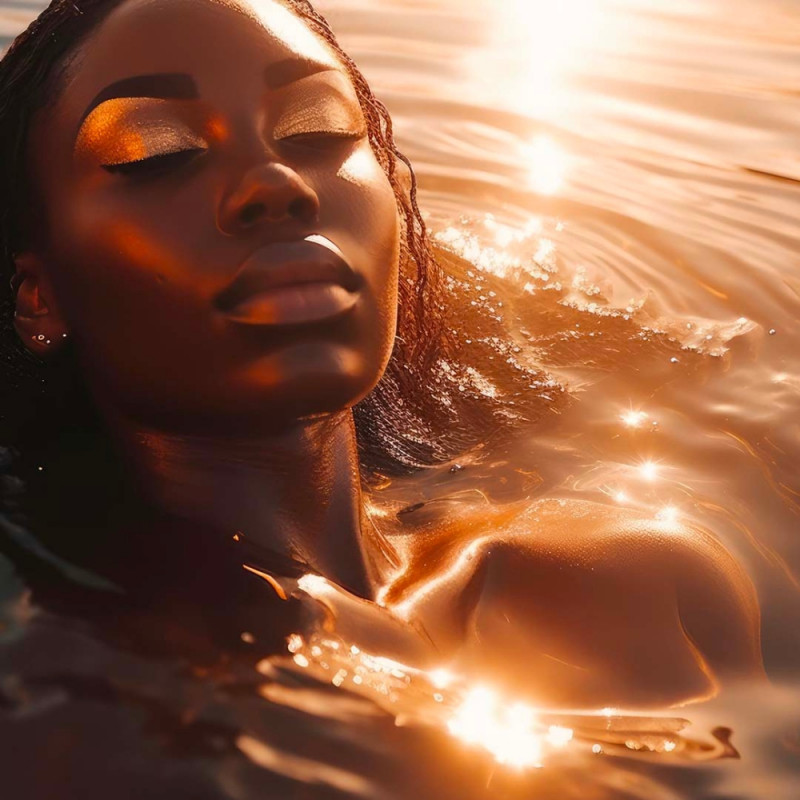 Application brume parfumée - sweet gold