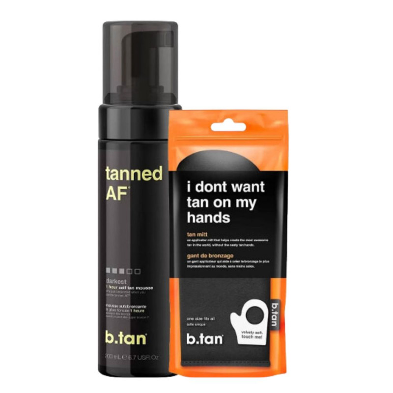 Pack gant de bronzage et mousse autobronzante