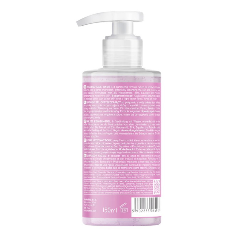 Dos du gel mousse nettoyant visage Dos du gel mousse nettoyant visage