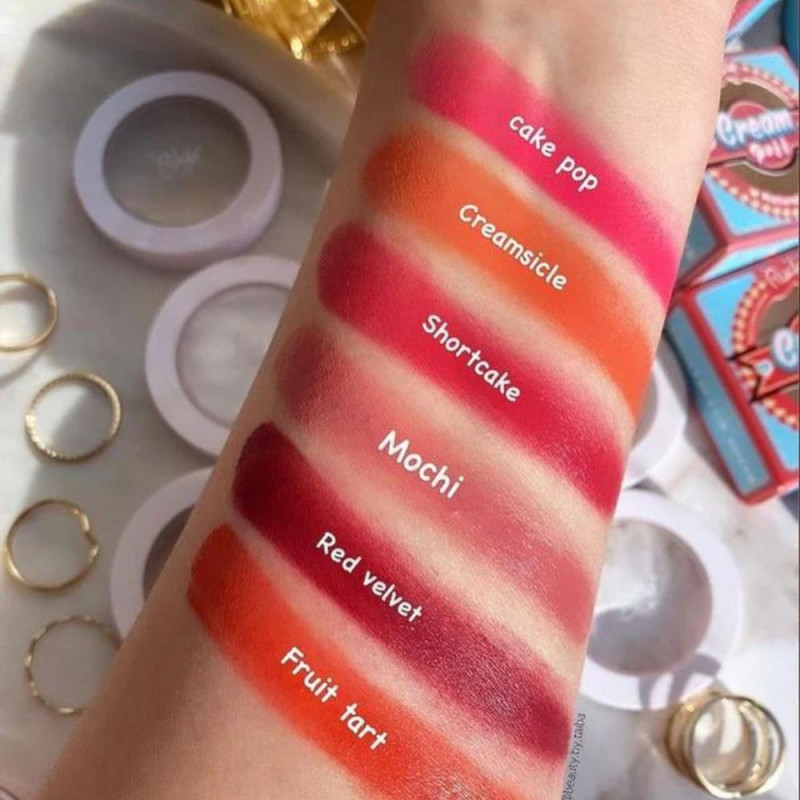Toutes les teintes blush crème Puff - Swatch Shortcake
