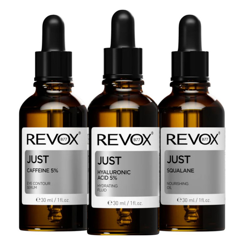 Just coffret - Routine soin Cafeine  Hyaluronic acid et squalane