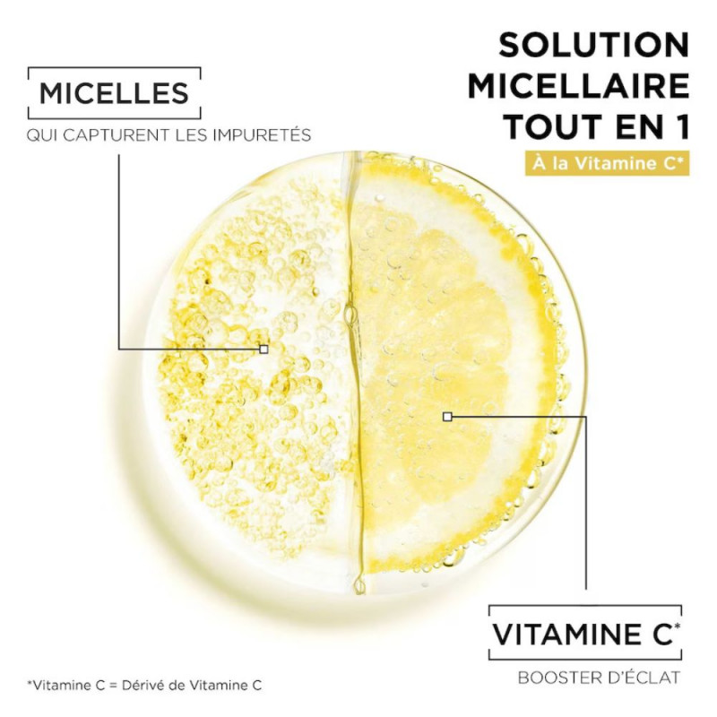 Eau micellaire à la vitamine C les actifs Eau micellaire à la vitamine C les actifs