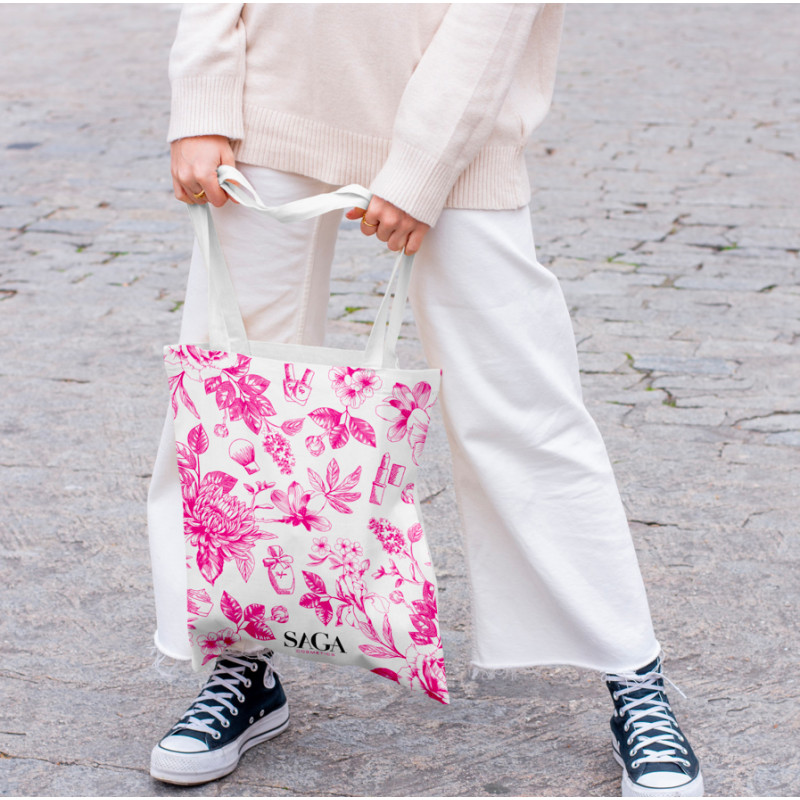 Tote Bag SAGA - Rose Fushia - Lifestyle
