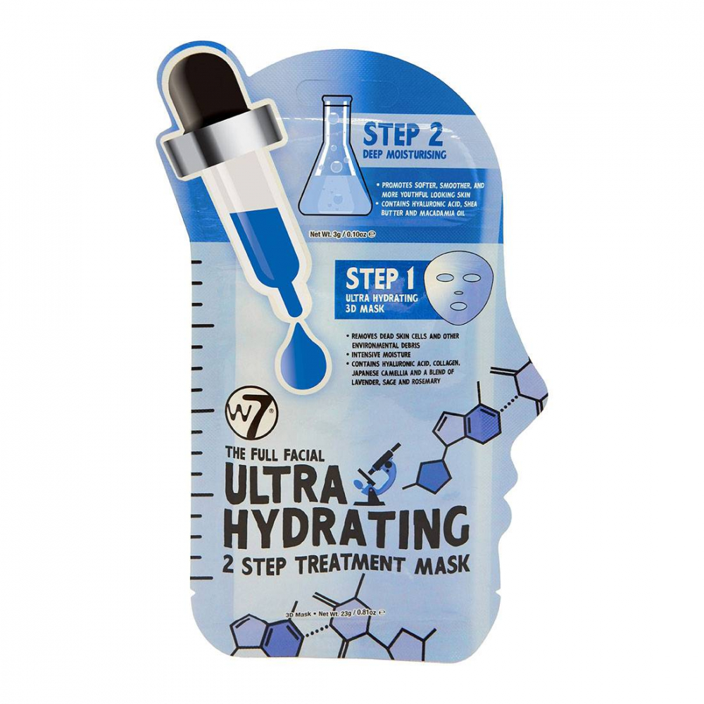 Masque pour le visage en tissu super hydratant de W7.