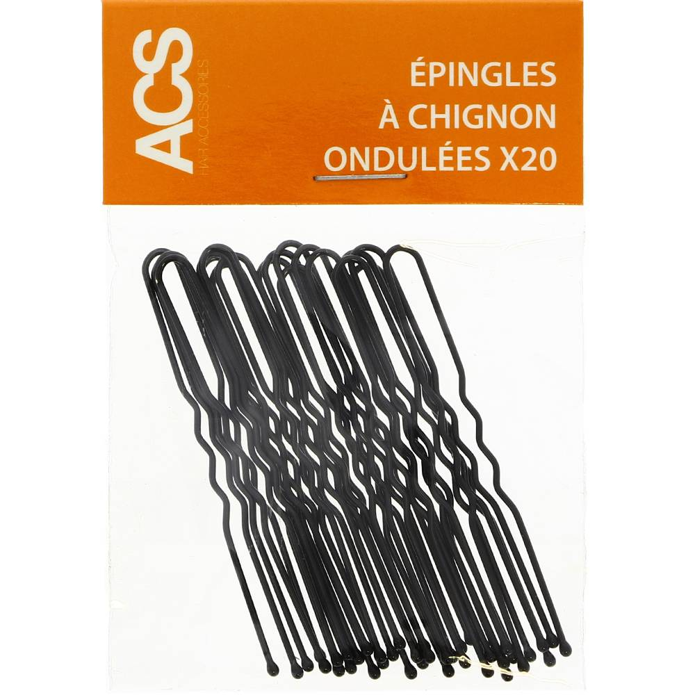 Épingles chignon noires - ACS