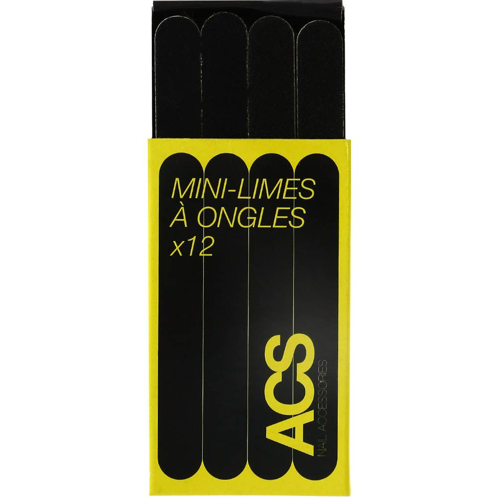 Lot de 12 mini limes à ongles Lot de 12 mini limes à ongles