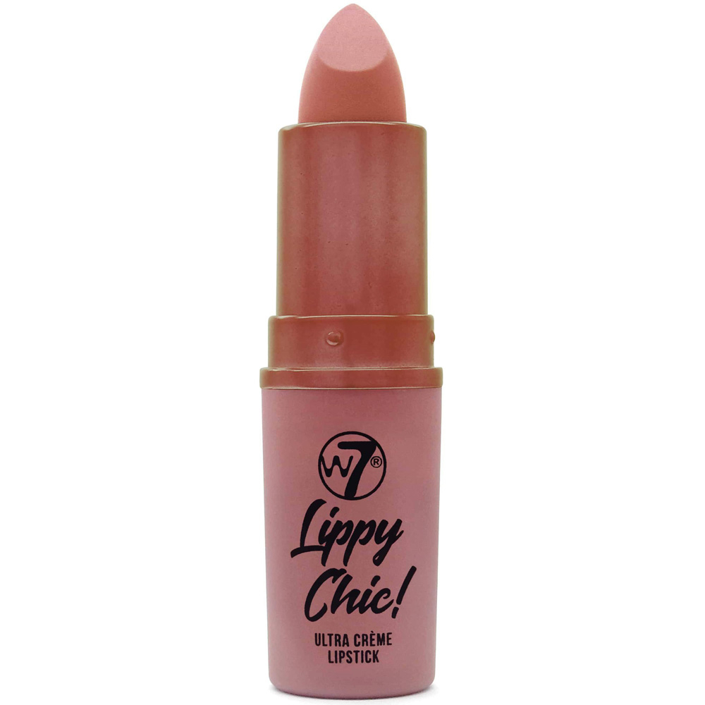 Rouge à lèvres en tube Lippy chic en teinte nude Shout out de W7. Rouge à lèvres en tube Lippy chic en teinte nude Shout out de W7.