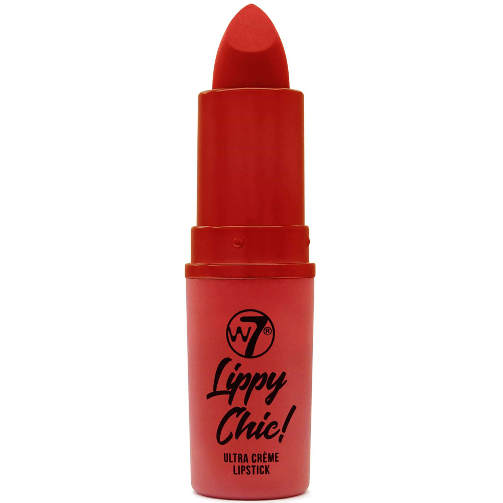 Rouge à lèvres en tube Lippy chic en nuance rouge Tongue & cheek de W7.