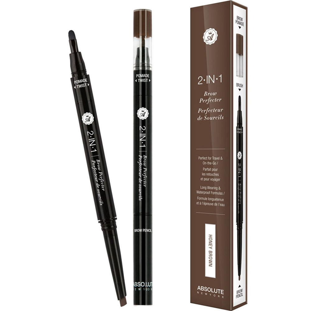 CRAYON SOURCIL PERFECT 2 EN 1 HONEY B - Absolute New York CRAYON SOURCIL PERFECT 2 EN 1 HONEY B - Absolute New York