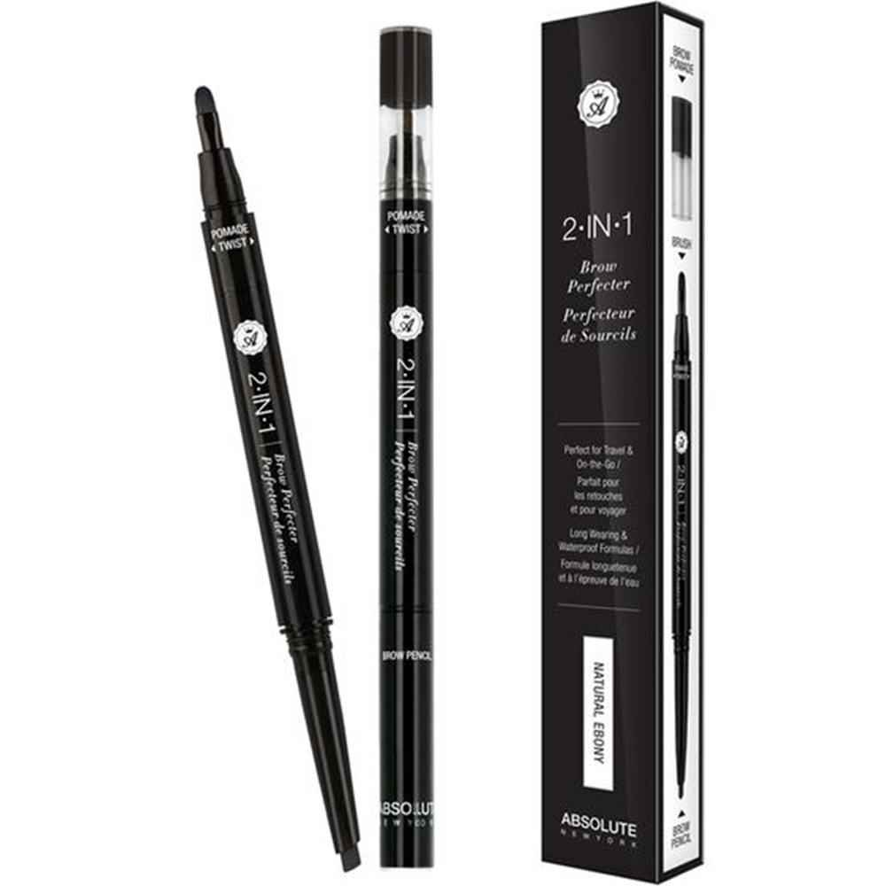 CRAYON SOURCIL PERFECT 2 EN 1 Natural - Absolute New York CRAYON SOURCIL PERFECT 2 EN 1 Natural - Absolute New York