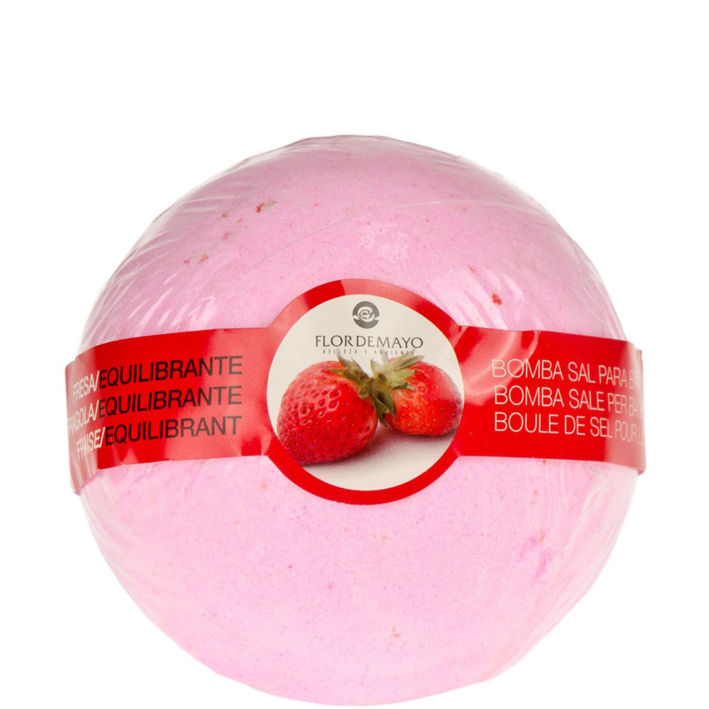 Bombe de bain effervescente  Fraise - Flor de mayo