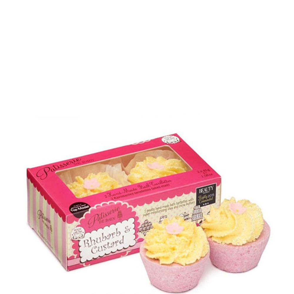 Coffret tartelettes de bain - Rhubarb & Custard - Pâtisserie de bain Coffret tartelettes de bain - Rhubarb & Custard - Pâtisserie de bain