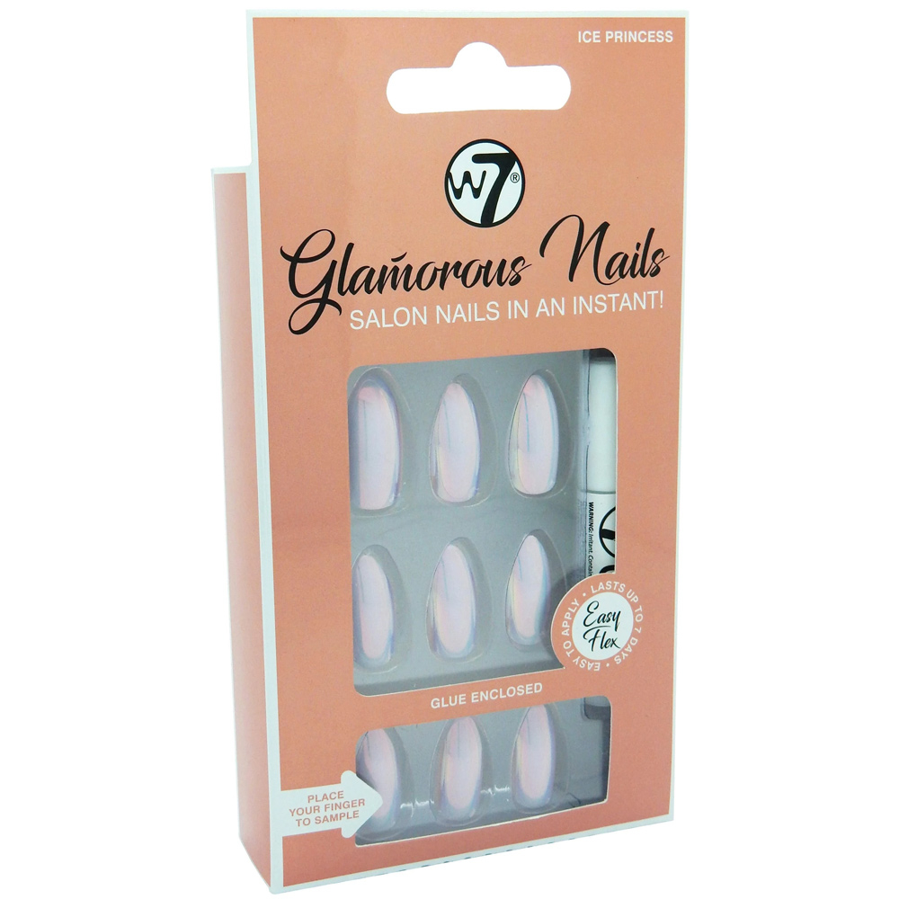Faux ongles Glamorous nails - Ice princess W7