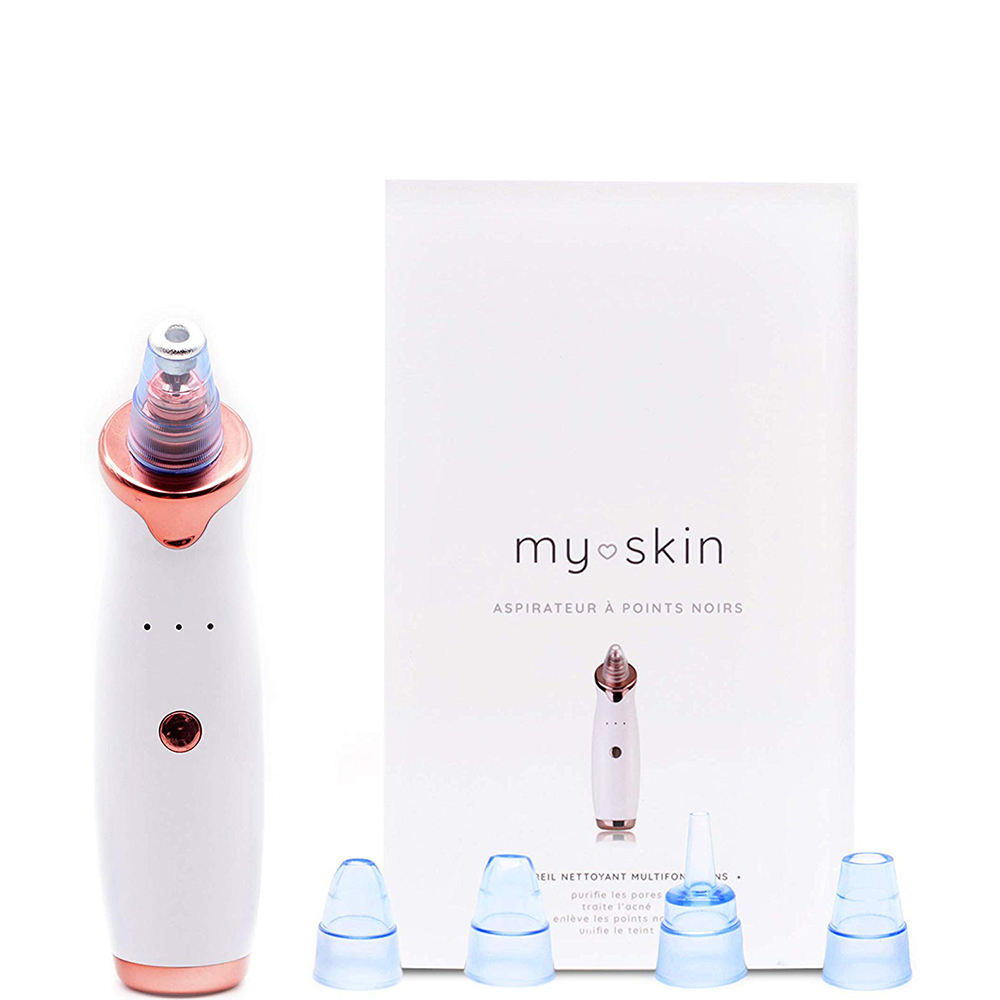 Aspirateur à points noires 5 embouts - My skin Aspirateur à points noires 5 embouts - My skin