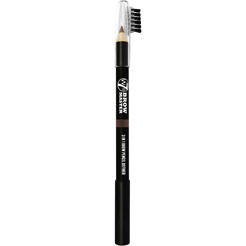 Crayon à sourcils 3 en 1 Brow master en teinte Brown de W7. Crayon à sourcils 3 en 1 Brow master en teinte Brown de W7.