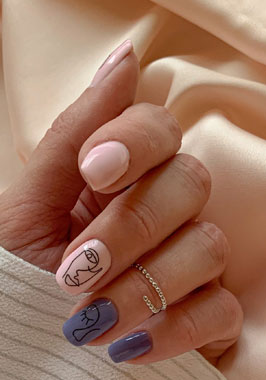 Nails art nude 2022